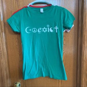 3 T-Shirts COEXIST,, #sorrynotsorry, and Give Me The Food Size XS